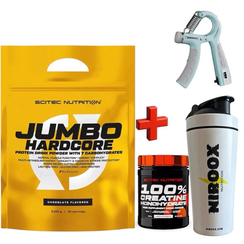 Scitec Nutrition Jumbo Hardcore 5355g Weight Gainer Muskeln + Creatine 300 gr - NirooX NutritionNirooX Nutrition