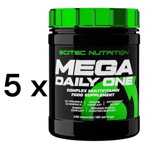 Scitec Nutrition Mega Daily One Plus 5 x 120 Kapseln Vitamine/ 600 Caps. - NirooX NutritionNirooX Nutrition