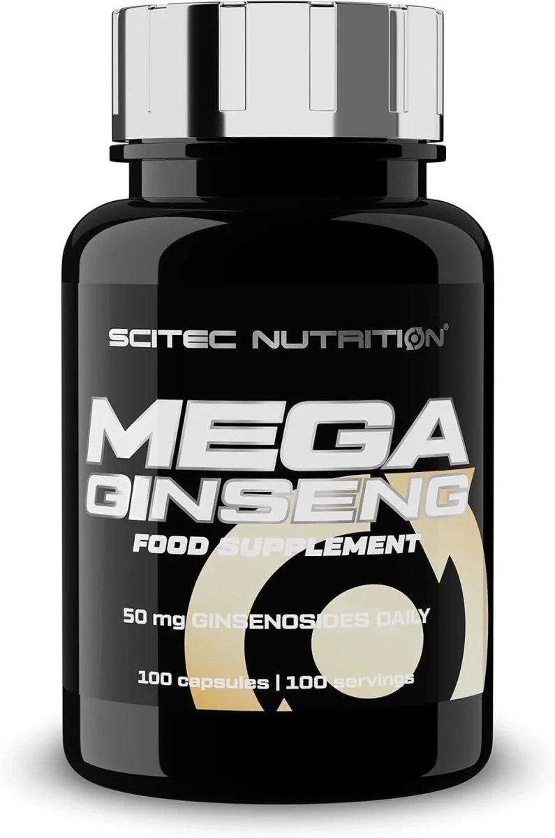 Scitec Nutrition Mega Ginseng 100 Kapseln 60mg Ginsenoside Food Supplement NEU - NirooX NutritionScitec Nutrition
