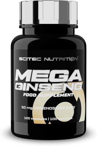Scitec Nutrition Mega Ginseng 100 Kapseln 60mg Ginsenoside Food Supplement NEU - NirooX NutritionScitec Nutrition