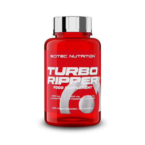 Scitec Nutrition Turbo Ripper 100 Kapseln Fatburner Trainingsbooster Koffein ALC