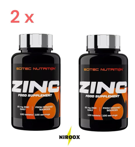 Scitec Nutrition Zinc 25mg 2x 100 Tabletten Doppelpack Zink Immunsystem Testosteron NirooX
