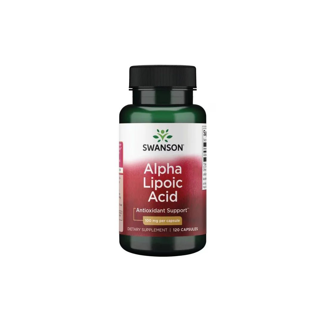 Swanson Alpha Lipoic Acid (Alpha - Liponsäure) 100mg – 120 Kapseln | Antioxidans - NirooX NutritionNirooX Nutrition