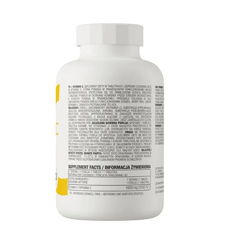 Vitamin C 1000 mg Ascorbinsäure Hochdosiert 180 Tabletten / 2 x 90 tab. - NirooX NutritionNirooX Nutrition