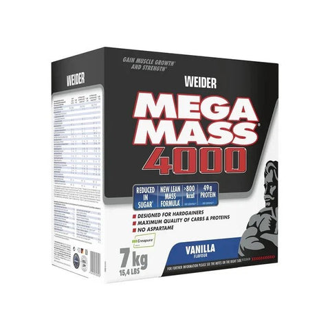 Weider Mega Mass 4000 7000g - Gainer 7 Kg + Bonus - NirooX NutritionNirooX Nutrition