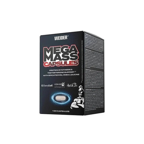 WEIDER Mega Mass Caps (2 x 120 Caps) Supplemente Sport Fitness Muskelaufbau/2<wbr/>40K - NirooX NutritionNirooX Nutrition